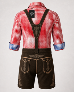 Lederhosen Premium Alemanes para Oktoberfest, Pantalones Cortos de Cuero Genuino para Hombre, Disfraz Tradicional Bávaro para Festival de la Cerveza, Venta al Por Mayor - Product Image 6