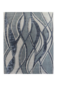 พรมขนสั้นสไตล์โมเดิร์นลายเรขาคณิต ผลิตด้วยเทคนิคแฮนด์ทัฟท์  ฐานรองทำจากยางลาเท็กซ์ เหมาะสำหรับใช้ในบ้าน ปลอดภัยสำหรับสัตว์เลี้ยง - Product Image 3