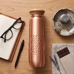 Custom Logo <b>Copper</b> Water <b>Bottle</b> Wholesale Reusable Pure <b>Copper</b> <b>Drinking</b> <b>Bottle</b> Vacuum Insulated Metal <b>Bottle</b> Gift for Adults - Product Image 6