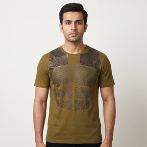 T-shirt de sport pour homme en coton 100% avec col en V, 300 g/m², respirant, pour la musculation, vente en gros en Australie, logo personnalisé - Product Image 5