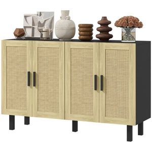 Kitchen Storage Cabinet with Woven Baskets - Product Image 5