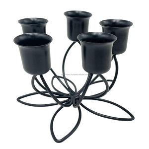 <b>Black</b> Taper Candle Holder <b>Candlestick</b> Centrepiece Decoration kitchenware, home furnishing, mobile accessories, - Product Image 5