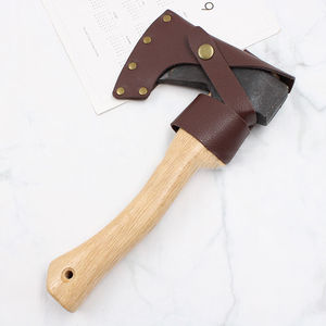 Funda Protectora de Cuero Genuino de Alta Calidad y Duradera para Hacha de Exterior, Cubierta para Cuchilla de Hacha, Cuchilla de Acero Inoxidable, Bricolaje, Madera - Product Image 6