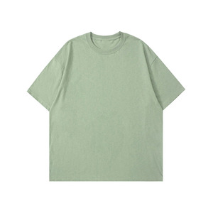 Casual Oversized Men's <b>T</b>-<b>shirt</b> <b>Cropped</b> Boxy Fit with 240 Grams Fabric Weight Custom Heat Transfer Printing in Black and <b>White</b> - Product Image 6