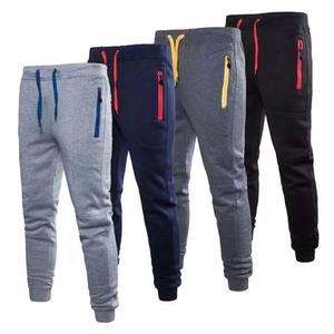 Pantalon de survêtement noir pour homme avec accents rouges, taille élastique, cordon de serrage, décontracté, poches latérales, respirant, poids moyen, pour l'automne - Product Image 6