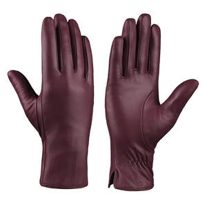 Guantes de Moda de Cuero para Mujer Hechos a Medida, Transpirables, Cómodos, Nuevo Diseño Popular, Material Personalizado, Guantes de Moda de Invierno - Product Image 1