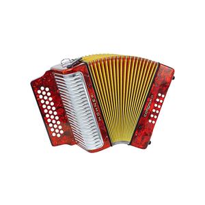 Acordeón Diatónico Hohner 3500FB Corona II de 31 Botones FBbEB Blanco con Funda y Correas - NUEVO Y DE CALIDAD - Product Image 4