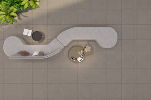 Tuile de porcelaine mate émaillée de haute qualité 600x600 de l'usine du Vietnam carreau de ciment gris brun chambre classique moderne antibactérien - Product Image 3