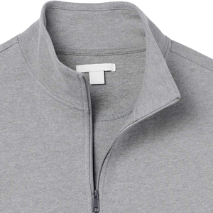 Sudadera de Forro Polar con Media Cremallera para Hombre, Tejido Ecológico, Teñido Liso, con Bolsillo, de Alta Calidad - Product Image 6