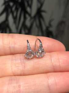 1Ct Each Round Cut Moissanite Huggies Hoop <b>Earrings</b> With 925 Silver <b>Fine</b> Romantic Jewelry for Women's Engagement Gift - Product Image 3