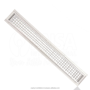 Rejilla de ventilación de aire de aleación de aluminio más vendida, sistemas HVAC para el hogar, cubierta de ventilación decorativa de Pakistán para puerta de armario - Product Image 6
