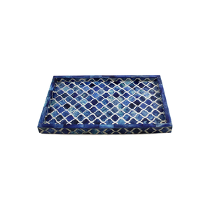 Replicartz Bone Inlay Rectangle <b>Serving</b> Home Decor <b>Tray</b> ST0001 for Food Drinks Cocktail Great for Parties Entertaining & Gifts - Product Image 3