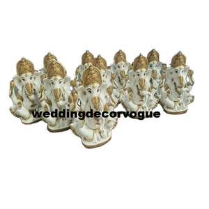 Exquisita estatua de Ganesha de fibra para decoraciones de bodas fabricada por el fabuloso proveedor de estatuas Lord Ganesha - Product Image 5