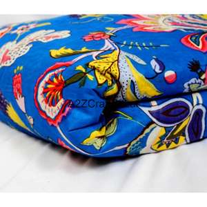 Tissu en coton 100% indien fait main, imprimé au bloc de Jaipur Sanganeri, matière première pour vêtements, vente en gros - Product Image 2