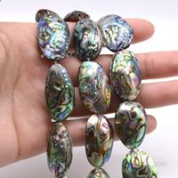 Perles de coquille d'ormeau naturelles sélectionnées à la main, pierres précieuses 35x50MM, coquille de Paua multicolores, perles en vrac pour la création de bijoux