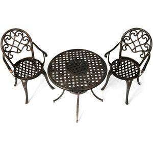 Set Bistrot da Esterno in 3 Pezzi con Secchiello per Ghiaccio Rimovibile Integrato per Feste in Giardino - Product Image 2