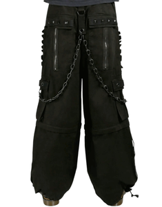 Maßgeschneiderte Gothic-Modehose Unisex Relaxed Fit Multi-Pocket Streetstyle Hose Gothic-Style Hose Unisex Weite Passform Alternative - Product Image 2