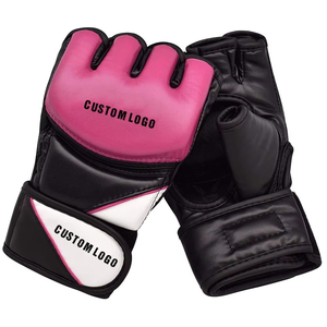 Guantes Profesionales de MMA de Cuero con Cierre de Gancho y Bucle para Soporte de Muñeca, Personalizables, Transpirables, Duraderos y Antideslizantes para Entrenamiento de Combate - Product Image 2