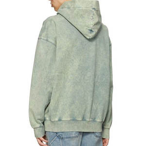 Sweat-shirts en polaire brodés effet délavé pour l'hiver, 100% polyester, respirants, couleur unie, couleurs personnalisables, mode homme - Product Image 5