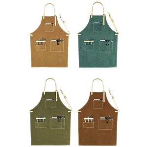 Chaleco de Lona para Bartender de Primera Calidad, con Logotipo Bordado Personalizado, Ropa Profesional para Trabajadores de Bar, Ajuste Ajustable para Mostrador de Hotel o Salón - Product Image 2