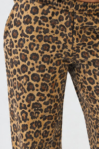 Pantalon large pour femme, imprimé léopard original, taille haute, coupe ample, décontracté, tendance, streetwear - Product Image 3