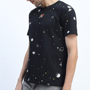 เสื้อยืดลำลองผู้ชายสไตล์วินเทจฟอกสี พิมพ์ลายดิจิตอล DTG ผ้าฝ้าย 100% ทรงหลวม แบรนด์แฟชั่น ทันสมัย แขนสั้น - Product Image 4