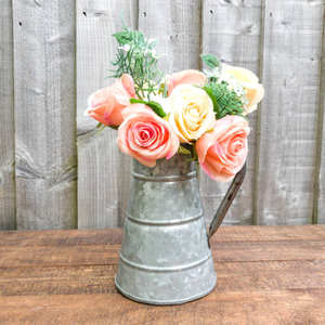 Arrosoir en métal galvanisé, vase rustique, pichet, vase à fleurs pour la décoration de la maison et du jardin, vente en gros - Product Image 3