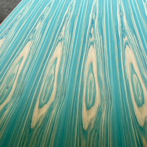 Tablero de Madera Contrachapada de Lujo, Ciprés Hinoki Teñido en Azul Cielo, IRODORITAI, Revestimiento de Uretano, Diseño Japonés, para Dormitorio, Comedor y Hogar - Product Image 1