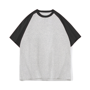 T-shirt Raglan Personnalisé en Gros |   T-shirt de baseball bicolore |   T-shirt de sport à manches courtes 100% coton |   Vêtements en marque privée DDP - Product Image 4