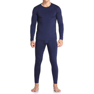 Premium Quality <b>Men's</b> All-Season Thermal <b>Base</b> <b>Layer</b> Set Spandex/Polyester Fabric Breathable Quick Dry Eco-Friendly Plus Size - Product Image 1