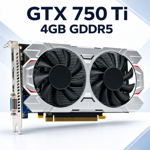 Nouvelle carte graphique GTX <span class=keywords><strong>750</strong></span> <span class=keywords><strong>Ti</strong></span> 4 Go GDDR5 128 bits pour jeux avec double ventilateur pour ordinateur de bureau PCI Express 3.0 DirectX 12 - Product Image 1