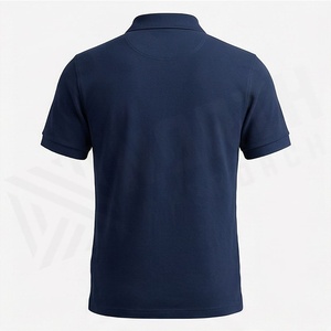 Vente en gros de polos pour hommes sur mesure avec logo imprimé, nouveau design, couleur unie, tissu tricoté, fabriqué au Pakistan - Product Image 2