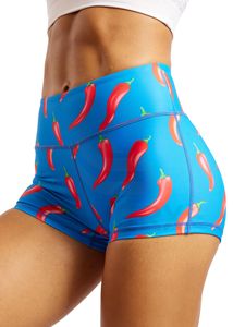 Shorts de Yoga Personalizados OEM Auténticos con Cintura Alta Elástica para Mujer, Shorts de Compresión Estampados para Ciclismo, Gimnasio, Entrenamiento, Levantamiento de Glúteos - Product Image 2