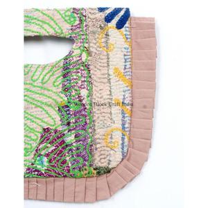 Fashionable Bohemian Style Designer Women kantha Clutch Messenger Shoulder Bag Handmade Lightweight Large Travel Daily - Product Image 2