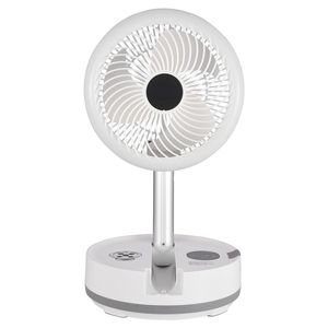 Portable 10-Inch Foldable Rechargeable Oscillating <b>Fan</b> <b>with</b> 3-Speed <b>Remote</b> <b>Control</b> Quiet Pedestal for Desk/Table Use - Product Image 4