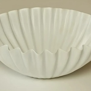 Tazón de Metal de 12.2 Pulgadas de Diámetro, Diseño Minimalista Blanco, Apto para Lavavajillas, Tazón para Servir Alimentos - Product Image 4