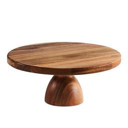 Decorative cake stand minimalist cake stand dining table decor <b>dessert</b> platter food display stand wooden serving platter - Product Image 6