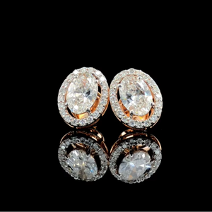 Pendientes de Diamantes Cultivados en Laboratorio de 2.20 CTW, Corte Princesa, Oro Sólido de 14K, Certificados por IGI - Product Image 3