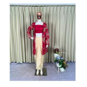 เหมาะสำหรับงานปาร์ตี้และงานแต่งงาน เสื้อโคติ 3 ชิ้น พร้อมกระโปรง ตกแต่งด้วยงานปักเลื่อมแบบคอร์ดิง ราคาขายส่งจากอินเดีย - Product Image 1