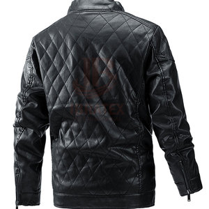 Custom Made Design Solid Color Breathable <b>Men</b> Winter <b>Jacket</b> Streetwear Hot Sale Reasonable Price <b>Men</b> <b>Leather</b> <b>Jacket</b> - Product Image 2