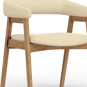 Sillón de Comedor Tapizado de Estilo Minimalista en Madera de Nogal Sólido para Decoración del Hogar y Muebles de Jardín - Product Image 5