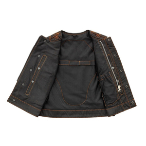 Chalecos de Cuero para Hombre, Distintivos, Transpirables, Ligeros, Casuales, Resistentes, Elegantes, para Motociclistas, Viajes y Aventuras de Otoño - Product Image 3