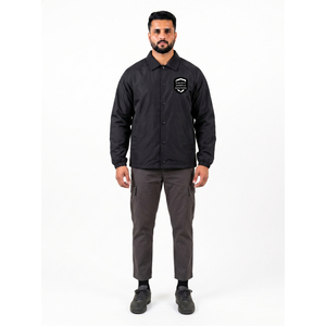 Veste Coach Homme Personnalisée avec Logo Brodé sur le Devant, Color Block, Écologique, Respirante, Imperméable, Tissu Mémoire, Streetwear - Product Image 2