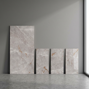 Carreaux de sol en céramique porcelaine effet marbre brillant 800x1600mm, grand format 80x160cm, résistants au feu - Product Image 4