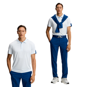 Camiseta de Golf para Hombre, de Alto Rendimiento, Tejido Elástico, Malla en la Espalda, Secado Rápido, OEM, ODM, Personalizable - Product Image 1