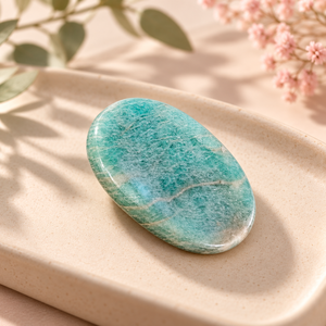 Piedra de Fluorita Ovalada Pulida SoulWise, Cristal Azul Verde, Gema de Diamante para Decoración del Hogar - Product Image 4