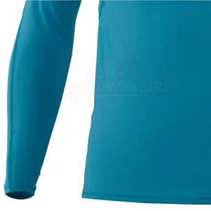 Camiseta de Protección Solar Transpirable de Secado Rápido para Hombre, Manga Larga, para Entrenamiento Atlético, Natación y Surf - Product Image 5