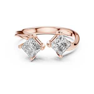 Anillo de Compromiso Minimalista con Diamante Cultivado en Laboratorio, Corte Princesa, Oro Amarillo de 18 Quilates, Chapado en Rodio, Certificado IGI, para San Valentín, Boda o Compromiso - Product Image 6