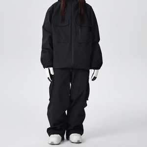 Pantalones de esquí impermeables y duraderos para mujer, para deportes de invierno, pantalones térmicos para snowboard con costuras avanzadas para clima extremadamente frío - Product Image 3