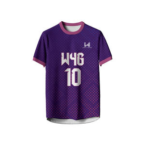 Vêtements de sport personnalisés sur mesure, maillot de football pour hommes, 100% polyester, respirant, imprimé par transfert thermique, antibactérien, maillots d'équipe - Product Image 4